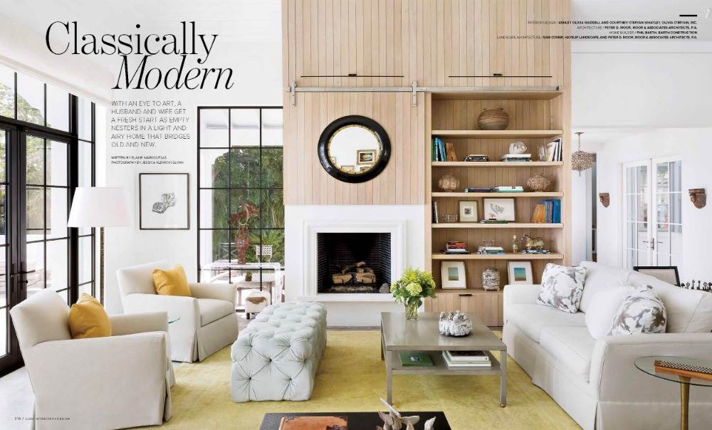 Olivia O' Bryan featured in Coastal Living, October 2017