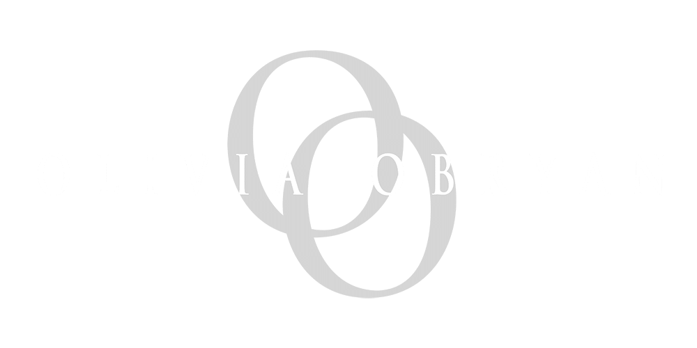 Olivia O'Bryan Interior Design Firm, logo (white and light gray)